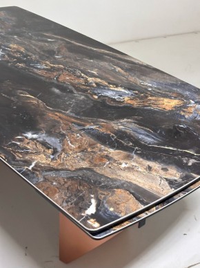 Стол ПУАНТО 200 TITANIUM LAWA NERO, керамика / МЕДЬ каркас М-City в Южноуральске - yuzhnouralsk.mebel24.online | фото 6