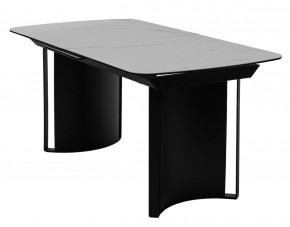 Стол RASMUS 160 TL-45 Белый мрамор, испанская керамика / черный каркас, ®DISAUR в Южноуральске - yuzhnouralsk.mebel24.online | фото 1