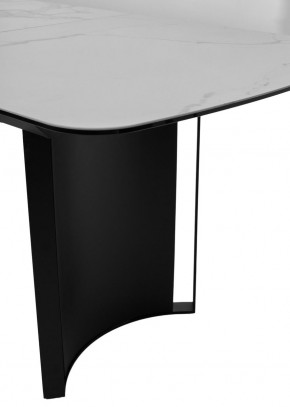 Стол RASMUS 160 TL-45 Белый мрамор, испанская керамика / черный каркас, ®DISAUR в Южноуральске - yuzhnouralsk.mebel24.online | фото 7