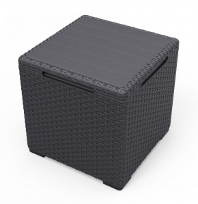 Стол с функцией хранения Виго (Vigo storage box) графит в Южноуральске - yuzhnouralsk.mebel24.online | фото 2