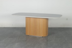 Стол TAMPA 180 цвет БЕЛЫЙ МРАМОР M326, керамика / Каркас OAK, ®DISAUR в Южноуральске - yuzhnouralsk.mebel24.online | фото 10