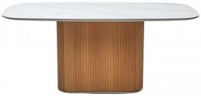 Стол TAMPA 180 цвет БЕЛЫЙ МРАМОР M326, керамика / Каркас OAK, ®DISAUR в Южноуральске - yuzhnouralsk.mebel24.online | фото 9