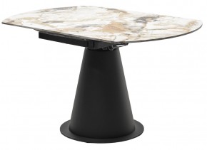 Стол TERAMO 135 GLOSS GRAND JADE SOLID CERAMIC, керамика, поворотн.механизм / Черный каркас, ®DISAUR в Южноуральске - yuzhnouralsk.mebel24.online | фото 10
