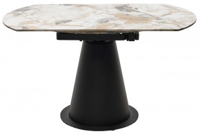 Стол TERAMO 135 GLOSS GRAND JADE SOLID CERAMIC, керамика, поворотн.механизм / Черный каркас, ®DISAUR в Южноуральске - yuzhnouralsk.mebel24.online | фото 16