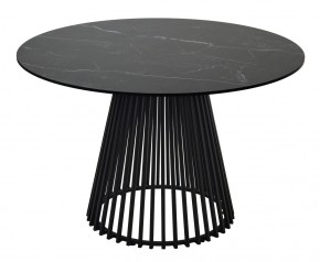 Стол TERNI 120 MATT BLACK MARBLE SOLID CERAMIC Черный мрамор матовый, керамика /Черн.каркас, ®DISAUR в Южноуральске - yuzhnouralsk.mebel24.online | фото 8