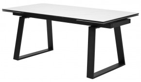 Стол VASTO 180 MARBLES KL-99 Белый мрамор матовый, итальянская керамика/ черный каркас, ®DISAUR в Южноуральске - yuzhnouralsk.mebel24.online | фото