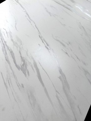 Стол VASTO 180 MARBLES KL-99 Белый мрамор матовый, итальянская керамика/ черный каркас, ®DISAUR в Южноуральске - yuzhnouralsk.mebel24.online | фото 3