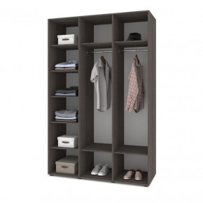 СТОУН С31 Шкаф 3-х створчатый (камень темный/ирландский дуб) в Южноуральске - yuzhnouralsk.mebel24.online | фото 3