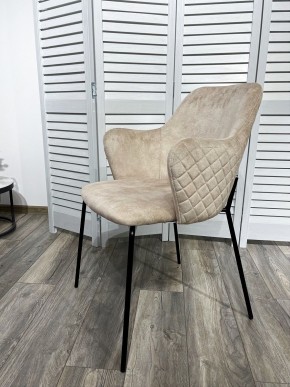 Стул AMARETTO VBP206 античный светло-бежевый, велюр без пальчикового эффекта /черный каркас, М-City в Южноуральске - yuzhnouralsk.mebel24.online | фото 7