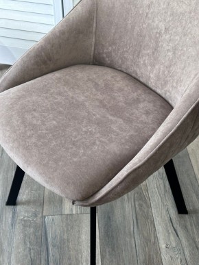 Стул CASA, 360 град. поворот. B5 Капучино, велюр / черный каркас,М-City в Южноуральске - yuzhnouralsk.mebel24.online | фото 3