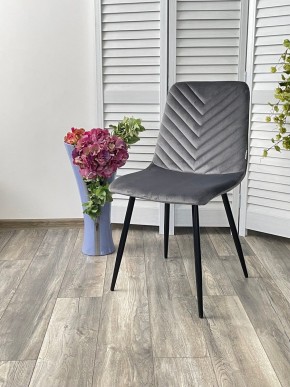 Стул DUKE BLUVEL-14 GREY, велюр / черный каркас М-City в Южноуральске - yuzhnouralsk.mebel24.online | фото 4