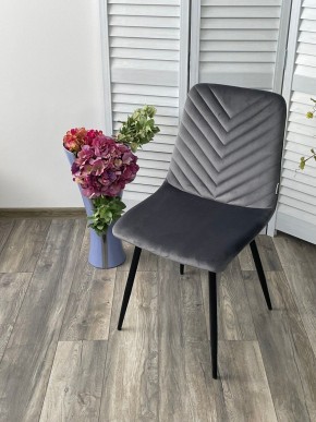 Стул DUKE BLUVEL-14 GREY, велюр / черный каркас М-City в Южноуральске - yuzhnouralsk.mebel24.online | фото 5