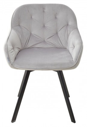 Стул GALE 360 град. поворот. BLUVEL-03 LIGHT GREY, велюр/ черный каркас, М-City в Южноуральске - yuzhnouralsk.mebel24.online | фото 3