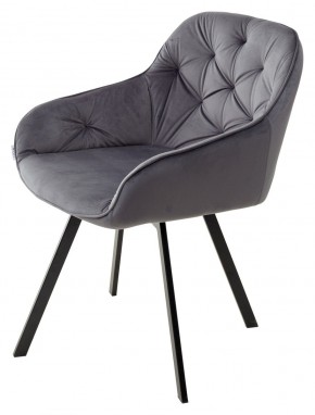 Стул GALE 360 град. поворот. BLUVEL-14 GREY, велюр/ черный каркас, М-City в Южноуральске - yuzhnouralsk.mebel24.online | фото 5