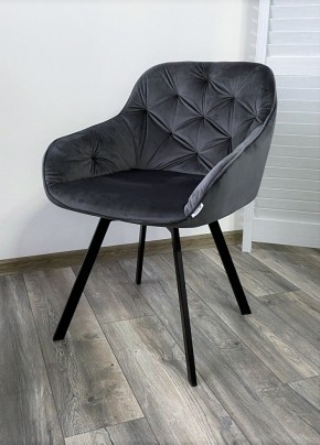 Стул GALE 360 град. поворот. BLUVEL-14 GREY, велюр/ черный каркас, М-City в Южноуральске - yuzhnouralsk.mebel24.online | фото 6