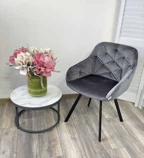 Стул GALE 360 град. поворот. BLUVEL-14 GREY, велюр/ черный каркас, М-City в Южноуральске - yuzhnouralsk.mebel24.online | фото 8