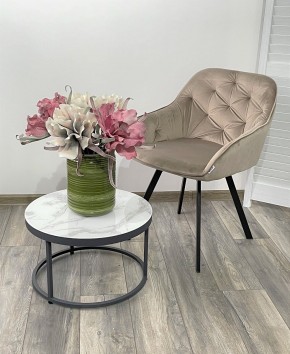 Стул GALE 360 град. поворот. BLUVEL-40 BEIGE, велюр/ черный каркас, М-City в Южноуральске - yuzhnouralsk.mebel24.online | фото 2