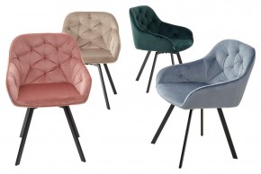 Стул GALE 360 град. поворот. BLUVEL-40 BEIGE, велюр/ черный каркас, М-City в Южноуральске - yuzhnouralsk.mebel24.online | фото 3