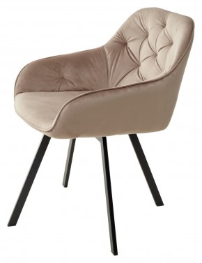 Стул GALE 360 град. поворот. BLUVEL-40 BEIGE, велюр/ черный каркас, М-City в Южноуральске - yuzhnouralsk.mebel24.online | фото 5