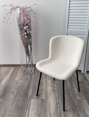 Стул RIYA UF992-01 Белый, teddy / черный каркас М-City в Южноуральске - yuzhnouralsk.mebel24.online | фото 5