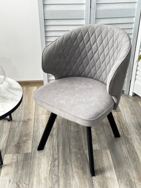 Стул SKAT 360 град. поворот. B22 Серый, велюр / черный каркас, М-City в Южноуральске - yuzhnouralsk.mebel24.online | фото 3