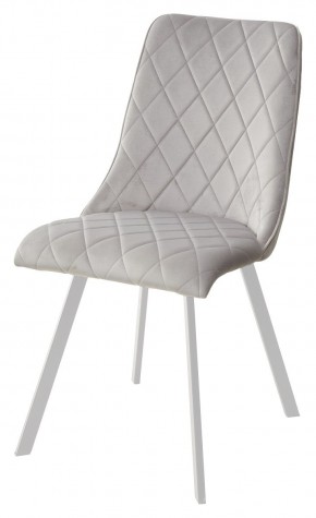 Стул TYCOON BLUVEL-03 LIGHT GREY / белый каркас М-City в Южноуральске - yuzhnouralsk.mebel24.online | фото 1