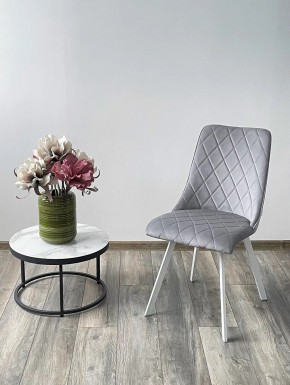 Стул TYCOON BLUVEL-03 LIGHT GREY / белый каркас М-City в Южноуральске - yuzhnouralsk.mebel24.online | фото 2