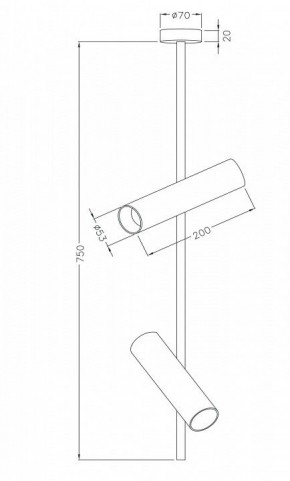 Светильник на штанге Maytoni Elti C021CL-02W в Южноуральске - yuzhnouralsk.mebel24.online | фото 4