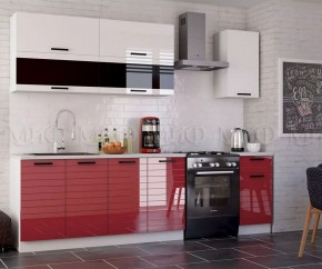 ТЕХНО-3 Кухонный гарнитур 2,0 м Компоновка №2 в Южноуральске - yuzhnouralsk.mebel24.online | фото 2