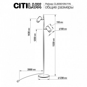 Торшер Citilux Twin CL809010N в Южноуральске - yuzhnouralsk.mebel24.online | фото 5