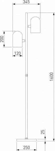 Торшер Eurosvet Bambola 01164/2 латунь в Южноуральске - yuzhnouralsk.mebel24.online | фото 2