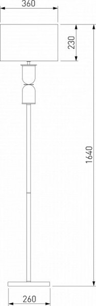 Торшер Eurosvet Caprera 01154/1 никель в Южноуральске - yuzhnouralsk.mebel24.online | фото 2