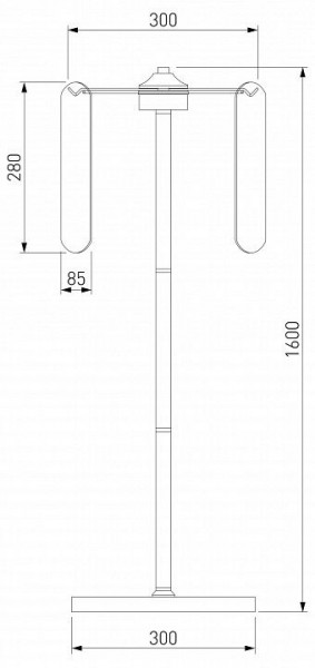 Торшер Eurosvet Claire 01171/3 золото в Южноуральске - yuzhnouralsk.mebel24.online | фото 3