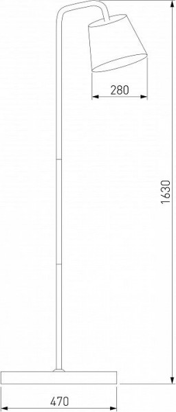 Торшер Eurosvet Montero 01135/1 черный в Южноуральске - yuzhnouralsk.mebel24.online | фото 2