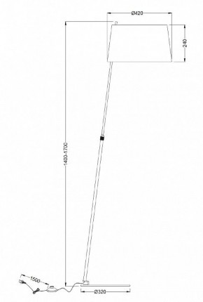 Торшер Maytoni Bergamo MOD613FL-01B в Южноуральске - yuzhnouralsk.mebel24.online | фото 6