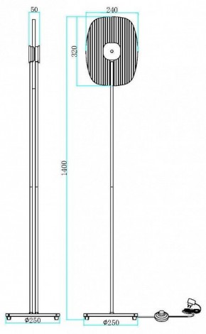 Торшер Maytoni Eclipse MOD152FL-L1BK в Южноуральске - yuzhnouralsk.mebel24.online | фото 2
