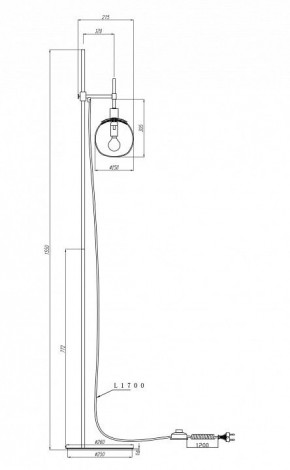 Торшер Maytoni Erich MOD221-FL-01-N в Южноуральске - yuzhnouralsk.mebel24.online | фото 3