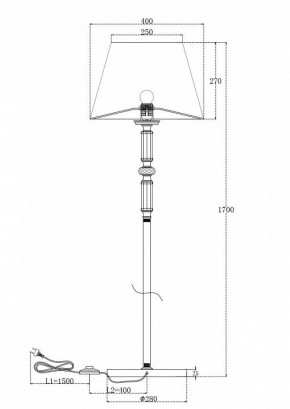 Торшер Maytoni Riverside MOD018FL-01CH в Южноуральске - yuzhnouralsk.mebel24.online | фото 2