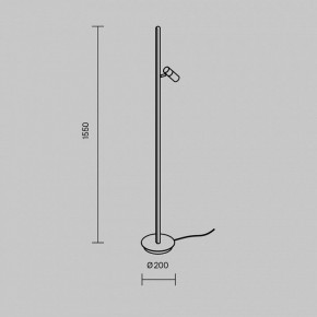 Торшер Maytoni Thin MOD395FL-L28BS3K в Южноуральске - yuzhnouralsk.mebel24.online | фото 4
