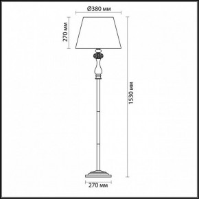 Торшер Odeon Light Gaellori 3393/1F в Южноуральске - yuzhnouralsk.mebel24.online | фото 3