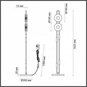Торшер Odeon Light Magnet 5407/23FL в Южноуральске - yuzhnouralsk.mebel24.online | фото 4
