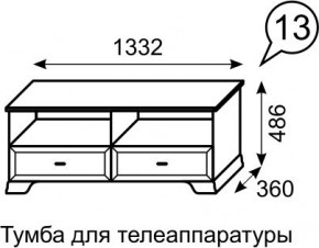 Тумба для телеаппаратуры Венеция 13 бодега в Южноуральске - yuzhnouralsk.mebel24.online | фото 2