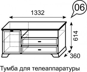 Тумба для телеаппаратуры Венеция 6 бодега в Южноуральске - yuzhnouralsk.mebel24.online | фото 3