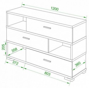 Тумба комбинированная Домино СБ-40/3-ПВК в Южноуральске - yuzhnouralsk.mebel24.online | фото 2