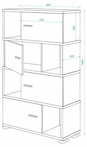 Тумба комбинированная СБ-30/4 в Южноуральске - yuzhnouralsk.mebel24.online | фото 2