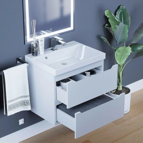 Тумба под раковину Uperwood Tanos 60 см, подвесная, белая матовая в Южноуральске - yuzhnouralsk.mebel24.online | фото 2