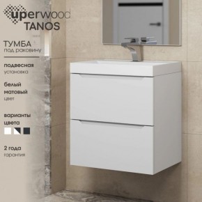 Тумба под раковину Uperwood Tanos 60 см, подвесная, белая матовая в Южноуральске - yuzhnouralsk.mebel24.online | фото 5