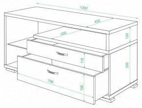 Тумба под ТВ Домино ТК-10М в Южноуральске - yuzhnouralsk.mebel24.online | фото 2
