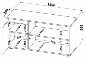 Тумба под ТВ Т-2 в Южноуральске - yuzhnouralsk.mebel24.online | фото 7