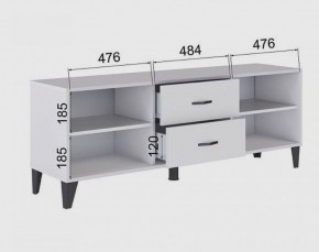 Тумба под ТВ ТВМ-6 (белый) в Южноуральске - yuzhnouralsk.mebel24.online | фото 2